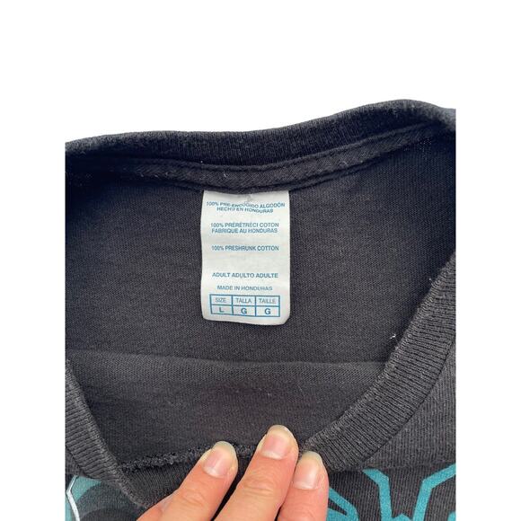 Black Panther Tshirt Size Large Marvel 100% Cotton Cartoon Printed Tee Graphic - Picture 2 of 5